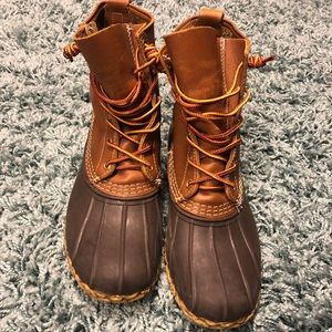 LL Bean Waterproof Leather Duck Boots